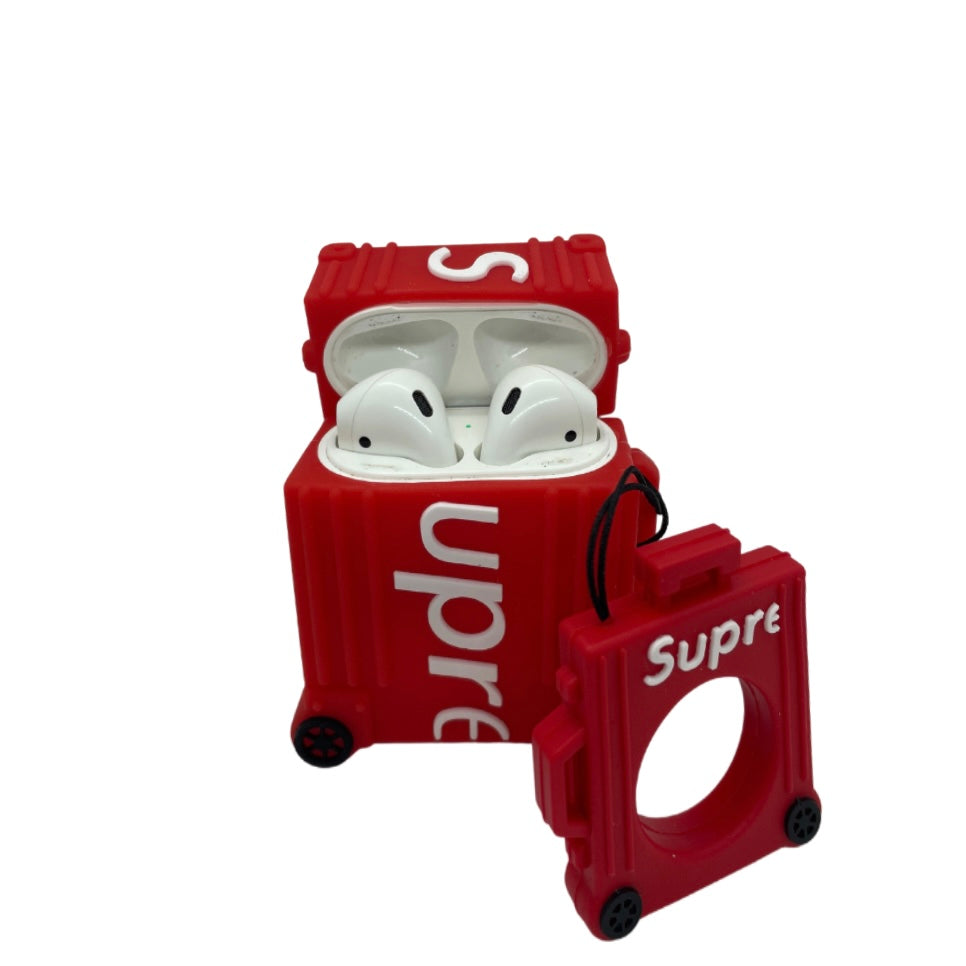 Supreme Suitcase AirPods Case – The Pod Home