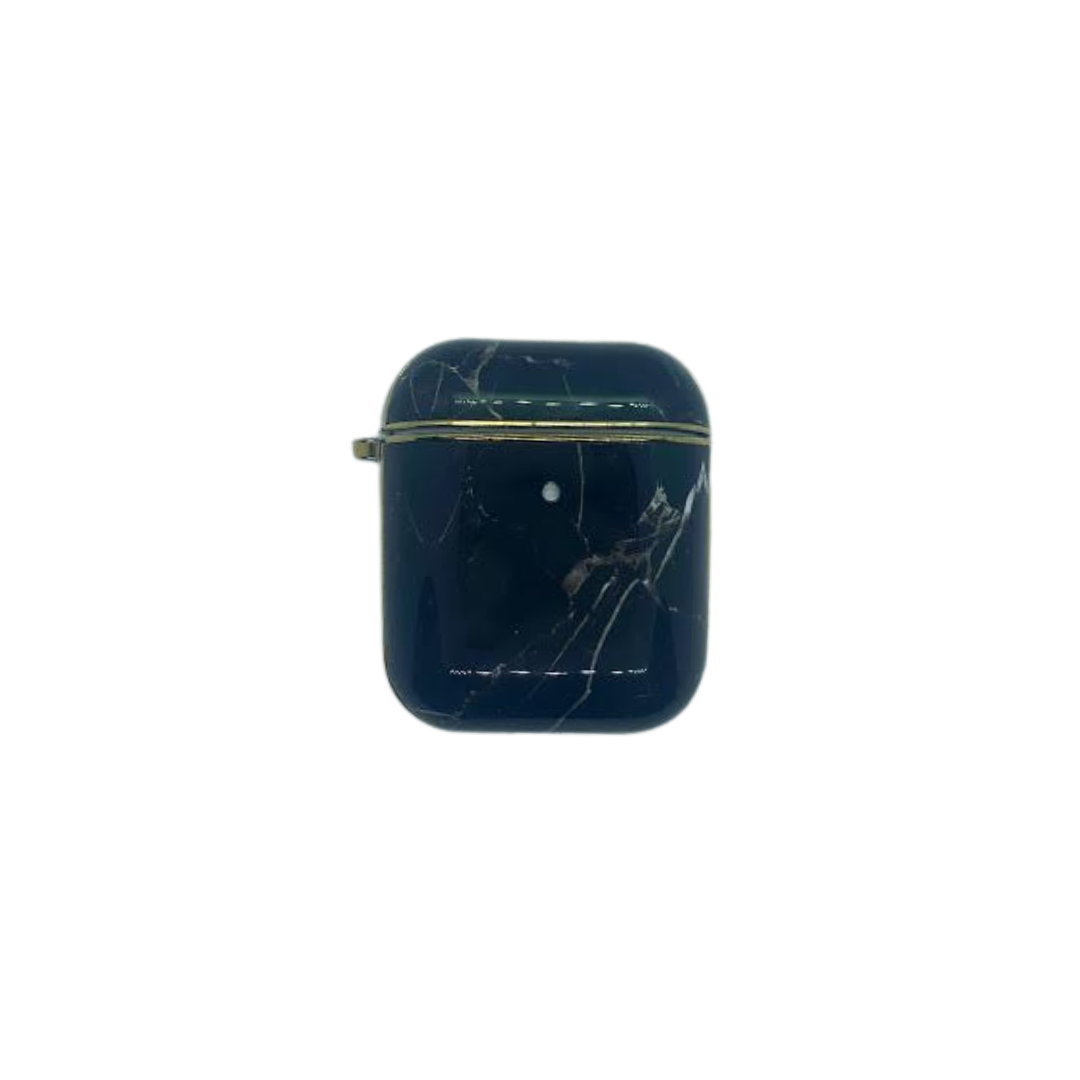 Gold Rimmed Marble AirPods Case