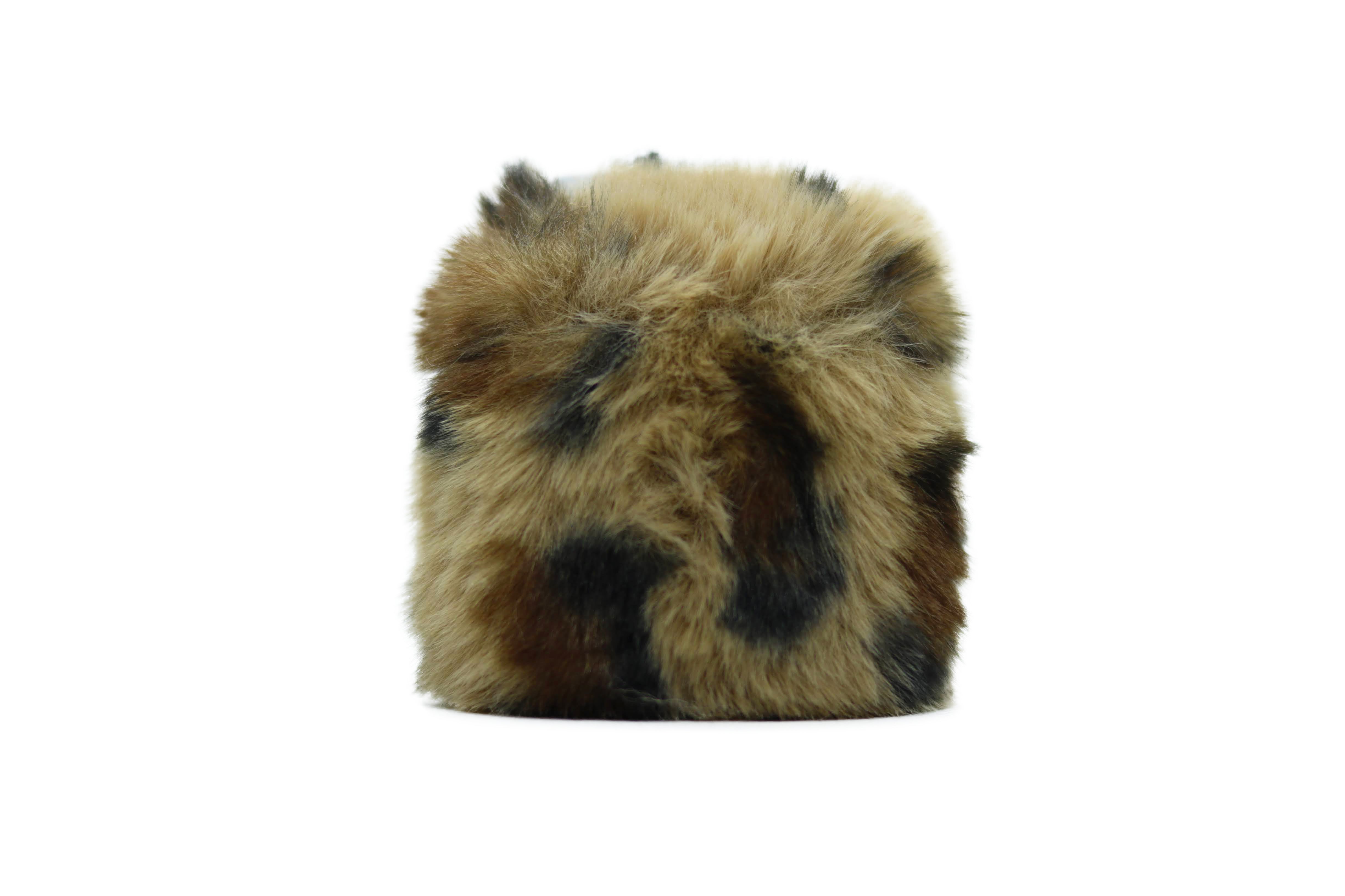 Furry Leopard AirPods Case