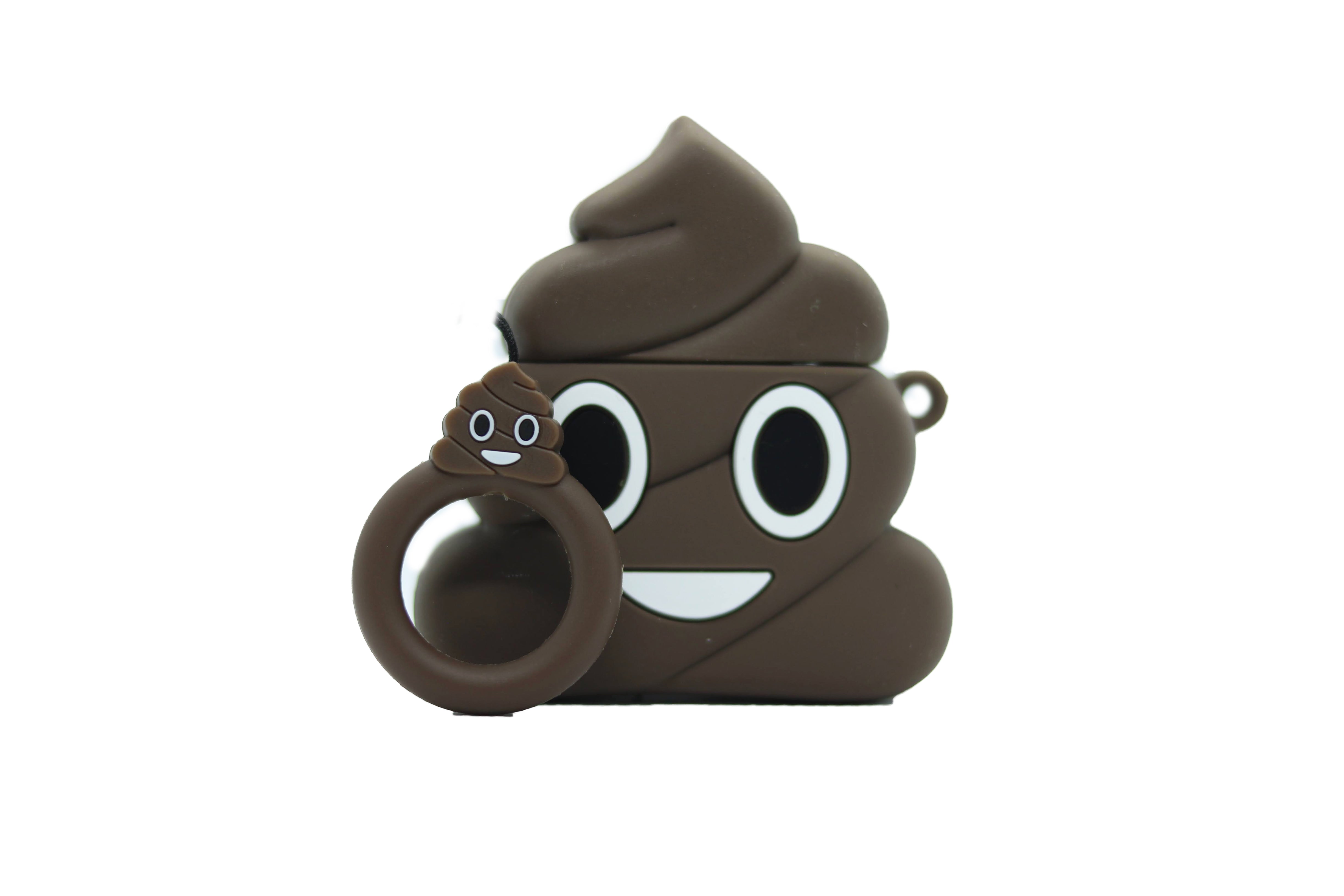 Cute Poop Emoji AirPods Case