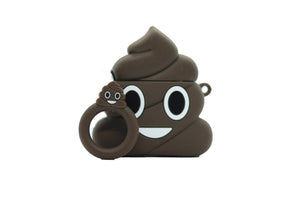 Cute Poop Emoji AirPods Case