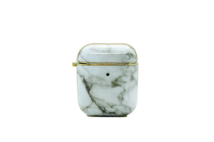 Gold Rimmed Marble AirPods Case