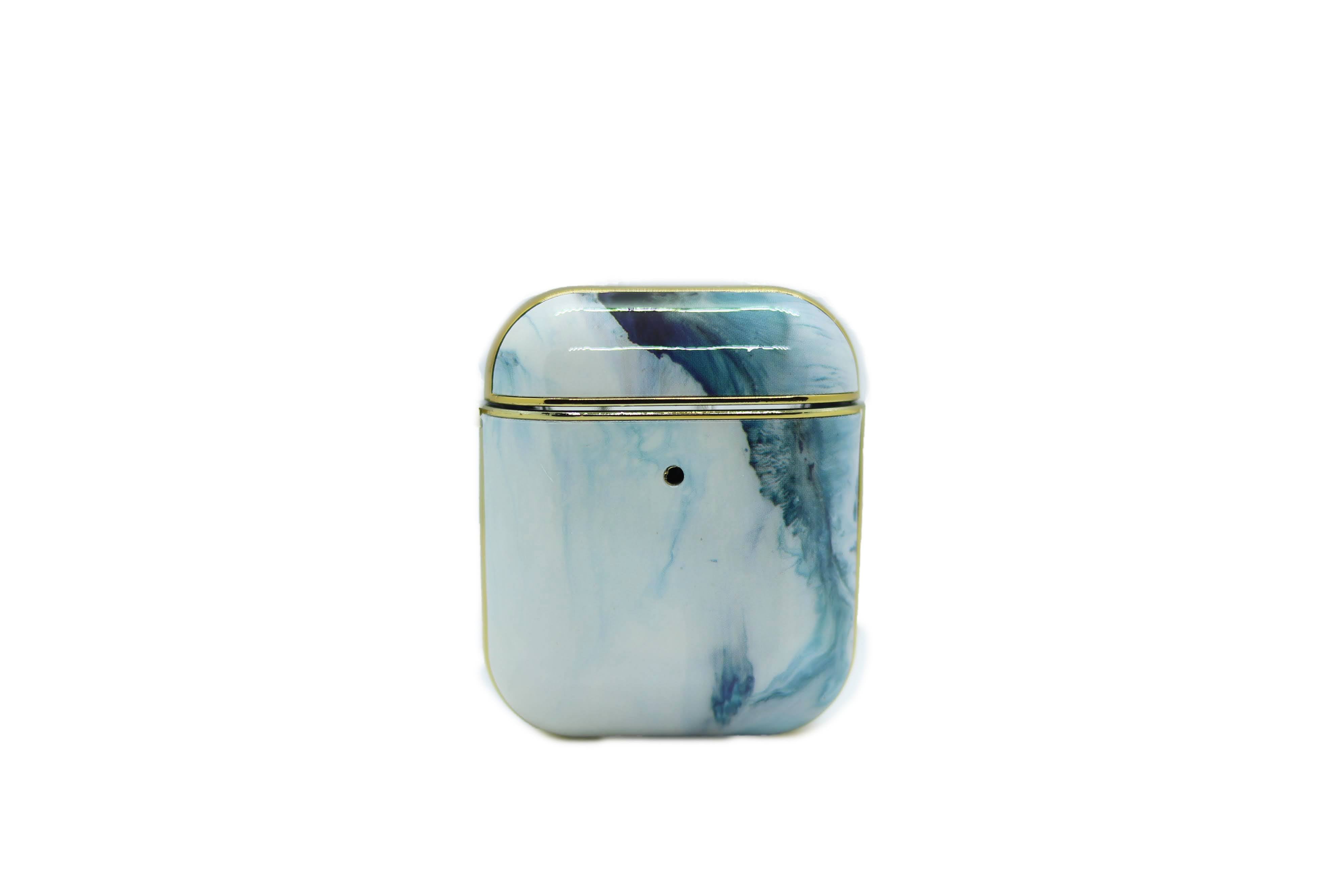 Gold Rimmed Marble AirPods Case